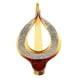 thumbnail image 5 of Pinzas para el pelo de cristal brillante para mujer, sin clips, pinzas, pasadores, tocado café, 5 of 7