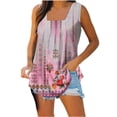 thumbnail image 2 of Patlollav Womens Sleeveless Tops Print Comfortable Lightweight Vest T-Shirt, 2 of 6