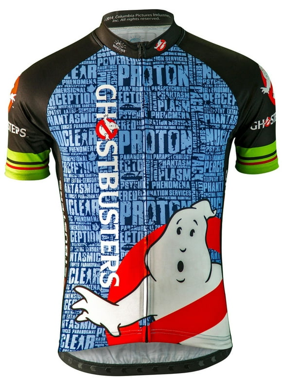 brainstorm gear 2015 men's ghostbusters slimer cycling jersey - gbs-m