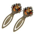thumbnail image 2 of Leopard Book Marks and Bookmarks Set: Vintage Copper-Colored Lace Stainless Steel Accessories, Ideal Gifts for Readers and Book Lovers, 2 of 5