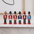 thumbnail image 3 of Figuras de Cascanueces de 13cm, 6 uds., figuras de decoración decorativa, adorno de muñeca, de Cascanueces para estantes, regalos para el perfecl Figurita de Cascanueces, 3 of 8
