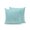Powder Blue, variant on Outdoor Pillows Waterproof, Bluish Green Solid Color Bedding Throw Pillows with Insert for Couch Sofa Bed, Minimalist Vintage Linen Texture 16x16 Inch Pillowcases Decorative Patio Pillow Set of 2