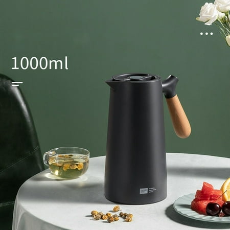 

Cooker King Insulation Kettle Opening Kettle Household Small Insulation Bottle Glass Liner Kettle Warm Kettle High Value (1 Liter)