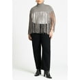 thumbnail image 5 of ELOQUII Women's Plus Size Fringe Half Sweater, 5 of 5