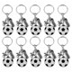 thumbnail image 1 of GOOHOCHY 12 llaveros de fútbol: colgantes de aleación de zinc para recuerdos de fiesta de fútbol. Llaveros de fútbol para niños, premios escolares de carnaval. Rellenos para bolsas de regalos, 1 of 8