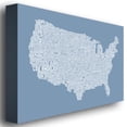 thumbnail image 3 of Trademark Art "US City Map XII" Canvas Wall Art by Michael Tompsett, 3 of 3