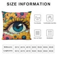 thumbnail image 5 of GOSMITH  Mushrooms Throw Pillow Covers,Boho Retro Groovy Floral Pillow Cases Decorative Double-Sided Square Pillowcases for Home Bed Sofa Living Room Farmhouse Outdoor, 5 of 5