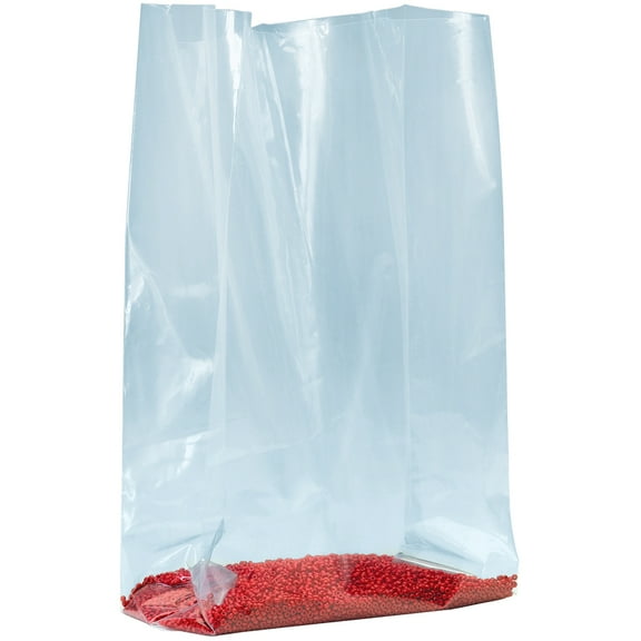 Partners Brand Gusseted Poly Bag,8x4x21",1.5 mil,PK1000 PB1451