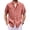 04#Orange, variant on Men's Linen Shirts Casual Short Sleeve Button Down Shirt Beach Vacation Cruise Summer Wedding Cotton Tops Green 4XL
