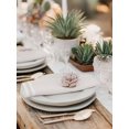 thumbnail image 6 of Cloth Napkins Set of 6 - 20x20 Inches, Farmhouse Beige White Striped Washable Reusable Table Napkins, Modern Stripes Soft & Absortbent Dining Napkin for Party Wedding Hotel Restaurant, 6 of 8