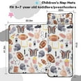 thumbnail image 5 of Colorful Rugby Game Items Pattern Toddler Nap Mats for Kids Preschool,Sleeping Mat Bag or Kids,Toddler Sleeping Bag,Toddler Nap Mat or Daycare, 5 of 6