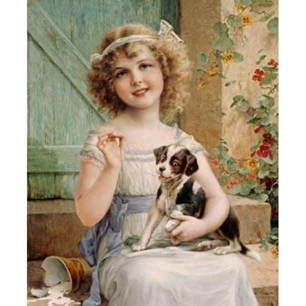 En Attendant l'Affiche de Vétérinaire Imprimé par Emile Vernon (10 x 12)