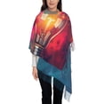thumbnail image 3 of Sikiie Colorful Lightbulb Abstract Shawl Wraps Big Scarf Tassel Fall Winter Thick Scarf Warm Shawl Women Fall Gifts, 3 of 8