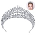 thumbnail image 2 of Bridal Crown Rhinestone Decorative - Wedding Party Tiara Princess Crown for Girl, 2 of 5