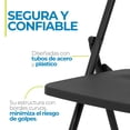 thumbnail image 3 of Set 10 Sillas Plegables Uso Rudo Resistente para Eventos Jardín Exterior Fiesta, 3 of 6