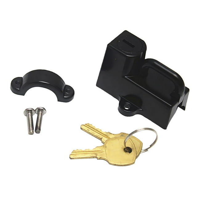 de bloqueo universal para casco de motocicleta de bloqueo de 2 llaves negro para motocicleta Yotijar Bloqueo del casco de la motocicleta