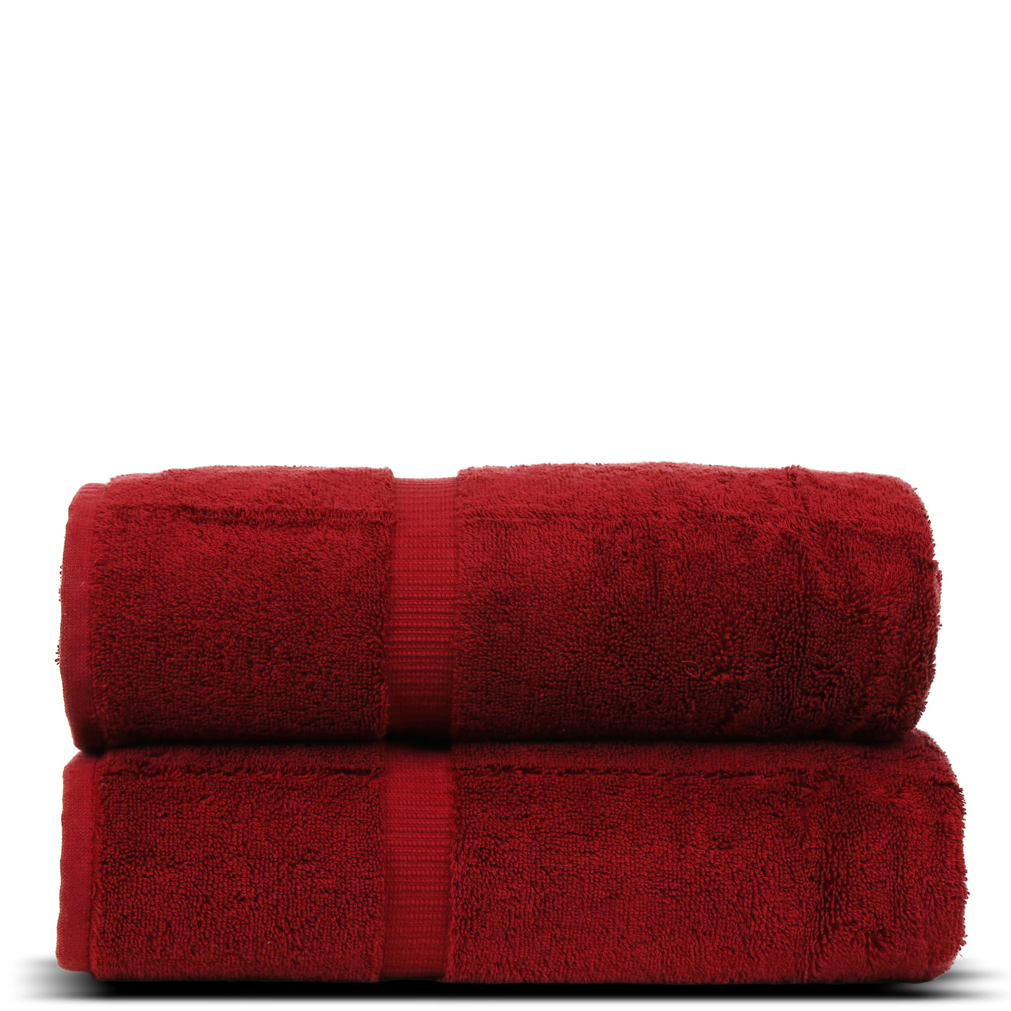 Luxury Hotel & Spa Towel Turkish Cotton Bath Towels - Cranberry - Dobby ...