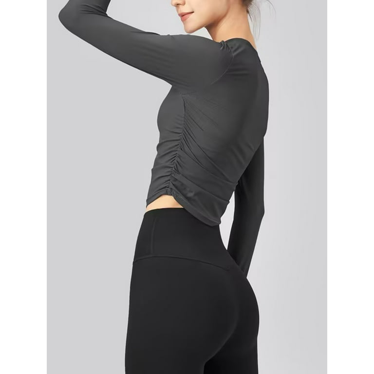 Ruched workout sale tops