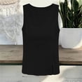 thumbnail image 4 of GUACER Womens Tank Tops Fashion Cotton Linen Round Neck Summer Casual Relaxed Fit Sleeveless Blouses, 4 of 9
