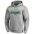 thumbnail image 2 of Men's Ash Seattle Seahawks Iconic Collection Fade Out Pullover Hoodie, 2 of 3