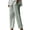 Dark Green, variant on Stralyhd Striped Pants Women Straight Leg Summer Pants Casual Beach Boho Lounge Pants Drawstring Elastic Waist Trousers with Pockets Dark Gray XXL