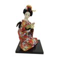 thumbnail image 1 of Muñecas geisha japonesas de 12 pulgadas con kimono, estatuas tradicionales artesanales independientes Estilo D, 1 of 9