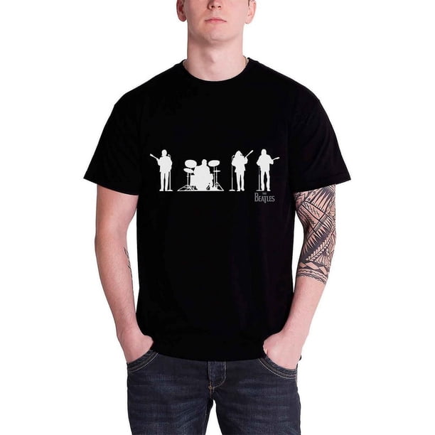 The Beatles - Camiseta Saville Row Alineación para Adultos Unisex (Negro)