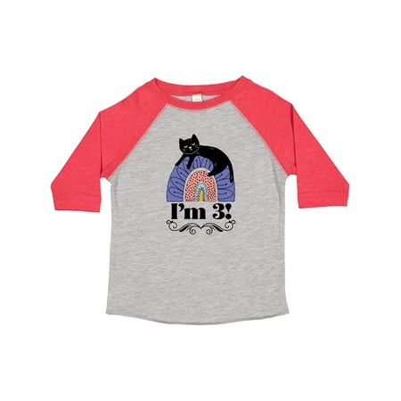 

Inktastic 3rd Birthday Scandinavian Rainbow 3 Year Old Gift Toddler Toddler Girl T-Shirt