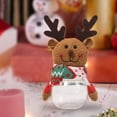 thumbnail image 4 of Candy Jar,Cartoon Jar with Plush Doll Lid,Cookie Container Candy Box Present Packaging,Cookie Jar Food Storage Container Holiday Party,Treat Box Chocolate Snacks Storage Xmas Elk, 4 of 7