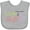 AC-Heather Grey, variant on Inktastic Live, Laugh, Love Boys Baby Bib