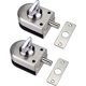 thumbnail image 1 of 2 Pack 304 Stainless Steel Glass Door Latch for Bathroom, Toilet, Shops, Frameless Glass Doors - Half Round, 1 of 5