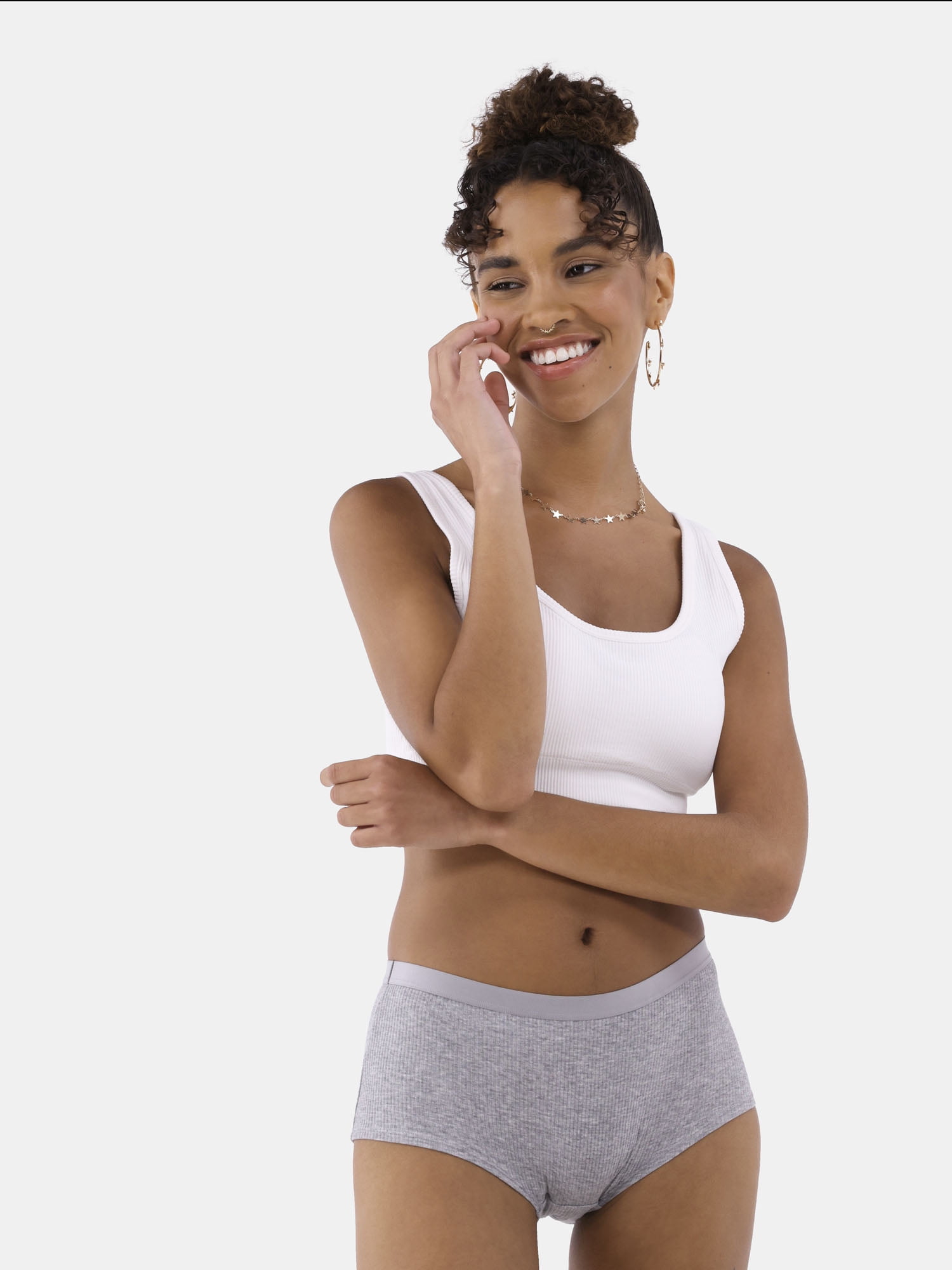 No Boundaries Women's Double Scoop Seamless Bra, Sizes XS-XXXL