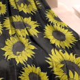 thumbnail image 3 of Black Sunflower Pattern Blanket,Comfortable Soft Flannel Throw Blanket,All Season,Warm Lightweight Blankets for Sofa Bed Couch Living Room Chair,30"x40", 3 of 4