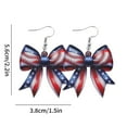 thumbnail image 3 of Gmogad Sparkly Red White Blue Star Earrings, Patriotic 4th of July Acrylic Earrings for Women, Festive Independence Day Party Jewelry, 3 of 4