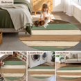 thumbnail image 5 of Farmhouse Sage Green Brown Round Area Rug 4 FT, Non Slip Indoor Outdoor Rug, Country Vintage Wooden Washable Soft Circular Carpet Non-Shedding Floor Mat for Coffee Table Nursery Foyer Balcony, 5 of 8