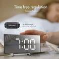 Digital Alarm Clock,Digital LED Display Desktop Clock Mirror Surface
