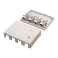 thumbnail image 2 of Eaton Tripp Lite Series Boîte de Montage en Surface Non Blindée Pré-Construite Cat6 4 Ports, 110 IDC, RJ45, Blanc - Boîte de Montage en Surface - RJ-45 X 4 - Blanc, 2 of 7