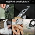 thumbnail image 6 of Trauma Shears Emergency Shears with Strap Cutter and Glass Breaker Stainless Steel Foldable Scissors Pliers, Outdoor Camping Rescue Scissors Tools …, 6 of 7
