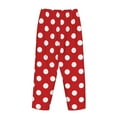 thumbnail image 5 of Haiem Red Polka Dot Women's Pajama Pants Ultra Lightweight Pjs Bottoms Sleepwear Bottom Pants With Pocket Drawstring-Large, 5 of 9