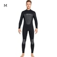 thumbnail image 4 of Soidarity Trajes de buceo traje de neopreno térmico de una pieza de manga larga cálido traje de baño de Surf impermeable ropa de surf profesional Deportes acuáticos Hombres Negro METRO Soidarity OD020685-02, 4 of 6