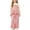 Pink, variant on LvhaoGJOB Little Kids Girls Top and Pants Outfit Set, Khaki - ruffled neckline, peplum waist ruffle