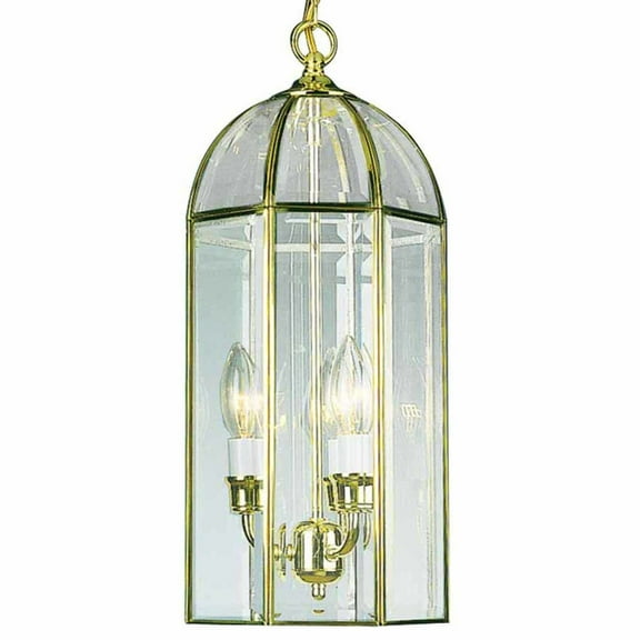 Volume Lighting V5603-2 3 Light 9" Wide Taper Candle Mini Pendant - Brass