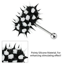 LYUMO Tongue Barbell,3Types Vibrating Tongue Ring Stud Barbell Stainless Steel Body Piercing Jewelry, Piercing Ring