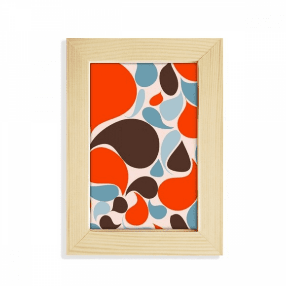 Colorful Water Droplets Art Deco Fashion Desktop Display Photo Frame Picture Art Painting 5x7 inch