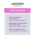 thumbnail image 2 of Jockey® Essentials Girls’ Cotton Stretch Bralette - 2 pack, Sizes S-XL (6-16), 2 of 3