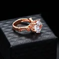 thumbnail image 3 of 1.40Ct Round Cut Simulated Diamond Diamond Women Ring 14K Rose Gold Plated, 3 of 3