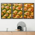 thumbnail image 2 of wall26-3 Piece Framed Canvas Wall Art - Ripe Pineapple Fruit Texture. for Food and Beverage, Healthcare - Modern Home Art Stretched and Framed Ready to Hang - 24"x36"x3 BLACK, 2 of 5