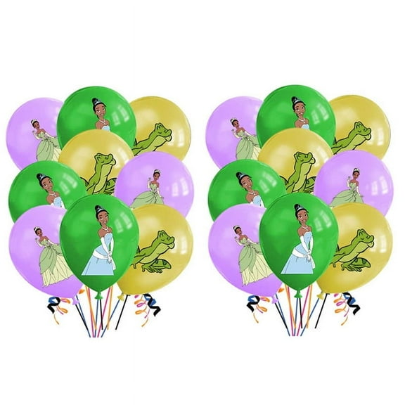 Tiana Frog Princess Balloons Party Supplies Birthday Favors Decorations Decor Kit Latex