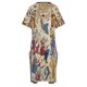thumbnail image 5 of Vestido de noche para mujer con bolsillos sueltos y estampado de alfombra persa antigua de Isfahán., 5 of 7