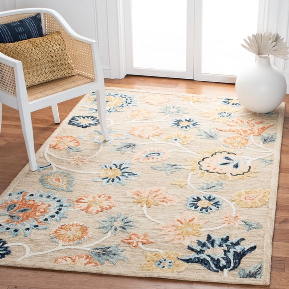 Safavieh Metro Milford Floral Area Rug, Beige/Blue, 5' x 8'